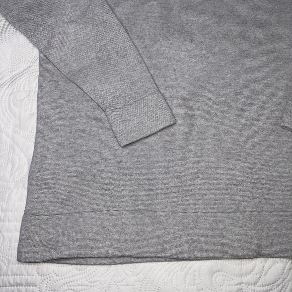 COS Sweater Womens EUR Size M Gray Mock Neck Knit Cotton-Wool Blend Minimalist - Picture 3 of 15